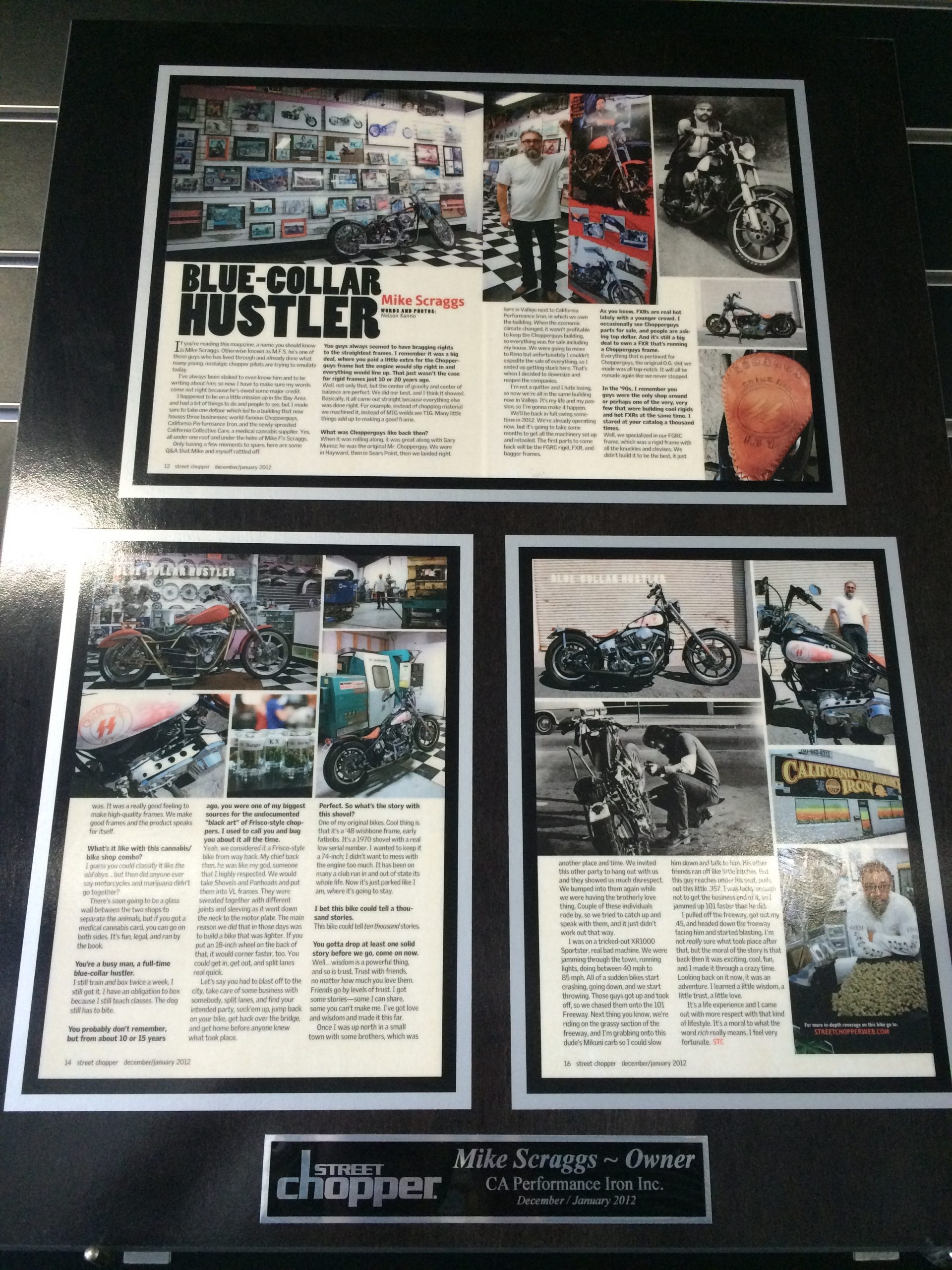 Mike Scraggs Owner of Chopper Guys Street Chopper Magazine - Full Article