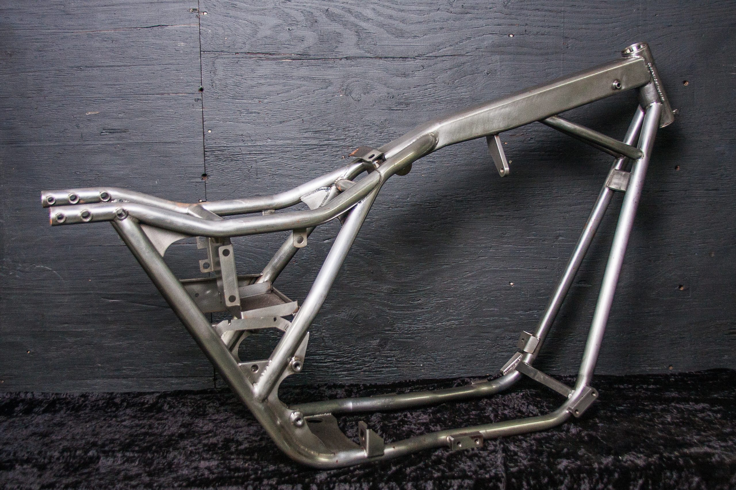 Wide FXR Motorcycle Frame with Swingarm