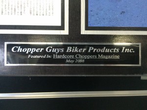Hardcore Choppers Magazine Publication for Chopper Guys Biker Products Inc. 