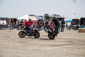 Chopper Guys CPI California Performance Iron and FXRs of California at Sacramento Speedway. Starring Jason Pullen Stunts FXR motorcycle stunt riders. 